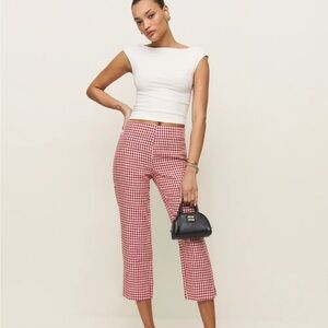 BNWT Reformation Petra linen pedal pusher pants